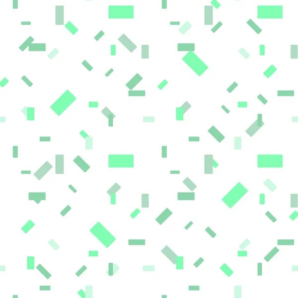 光緑ベクトル長方形のスタイルでシームレスなテクスチャです 四角形にグラデーションの図 多くの立ち下がり小さな紙吹雪部分と背景 バナー ポストカード ビジネス Eps10 — ストックベクタ