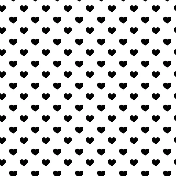 Moderne Kinder nahtlose Muster mit Herz. Schwarz-weiß niedliche minimalistische skandinavische Cartoon-Elemente auf weißem Hintergrund. Folge 10 — Stockvektor