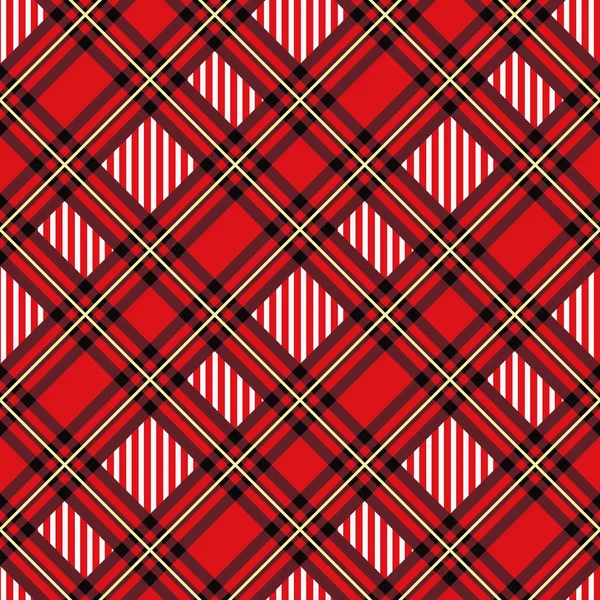 Menzies Tartan Vermelho Kilt Diagonal Tecido Textura Sem Costura Pattern —  Vetores de Stock