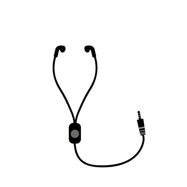 ヘッドフォン 孤立したヘッドフォン ベクター画像 プレーヤーのためのヘッドフォン スマート フォン Eps10 のためのヘッドフォン — ストックベクタ