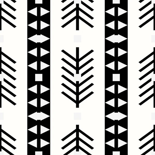 Tribal Mönster Textur Med Hand Dras Afrika Aztec Och Maya — Stock vektor