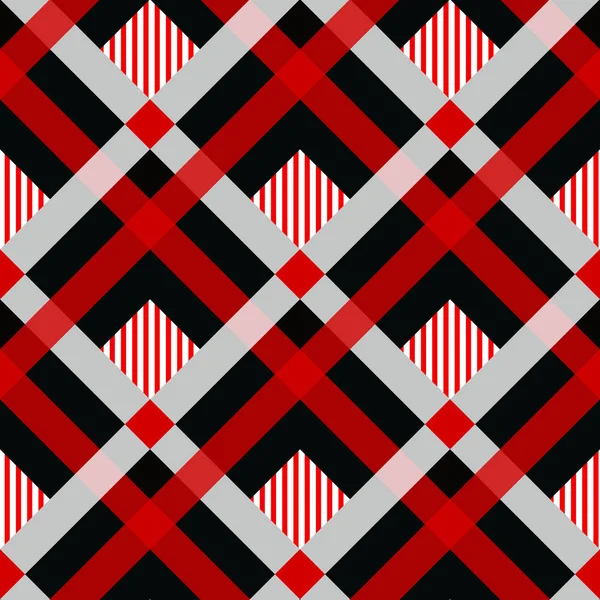 Kırmızı ve siyah ekose kareli İskoç seamless modeli. Doku tartan, ekose, Masa örtüsü, elbise, gömlek, elbise, kağıt, yatak, battaniye ve diğer tekstil ürünleri. eps10