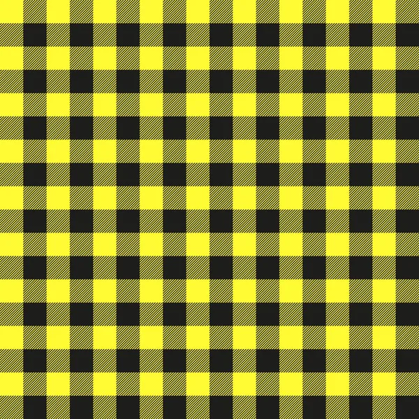 Padrão de tartan. Gaiola escocesa. Escocês amarelo checkered fundo. Xadrez escocês em cores amarelas. Textura de tecido sem costura. Ilustração vetorial —  Vetores de Stock