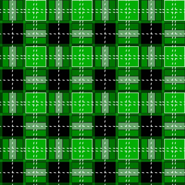 Zelená Kostkovaná Rhombus Buffalo Dřevorubec Luxusní Pléd Tartan Vzor Vektor — Stockový vektor