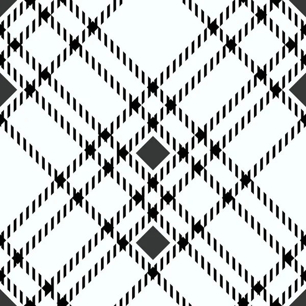 Minimal monochrome noir blanc sans couture tartan carreaux motif pixel pour les conceptions de tissu. Gingham motif vichy fond . — Image vectorielle