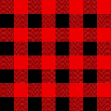 Siyah ve kırmızı ekose kareli İskoç seamless modeli. Doku tartan, ekose, masa örtüsü, elbise, gömlek, elbise, kağıt, yatak, battaniye ve diğer tekstil ürünleri.