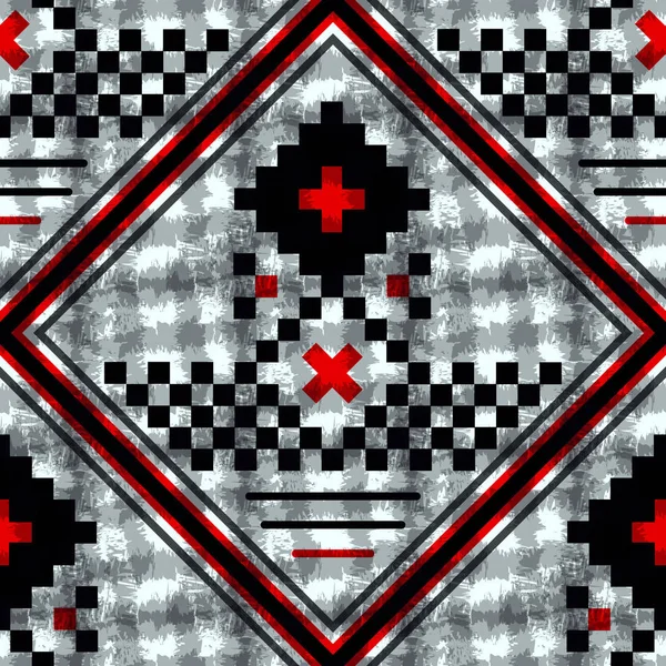 검정과 빨강 타탄 무늬 스코틀랜드 완벽 한 패턴입니다. 타탄, 격자 무늬, 테이블 보, 옷, 셔츠, 드레스, 종이, 침구, 담요 및 다른 섬유 제품에서 텍스처. Eps 10 — 스톡 벡터