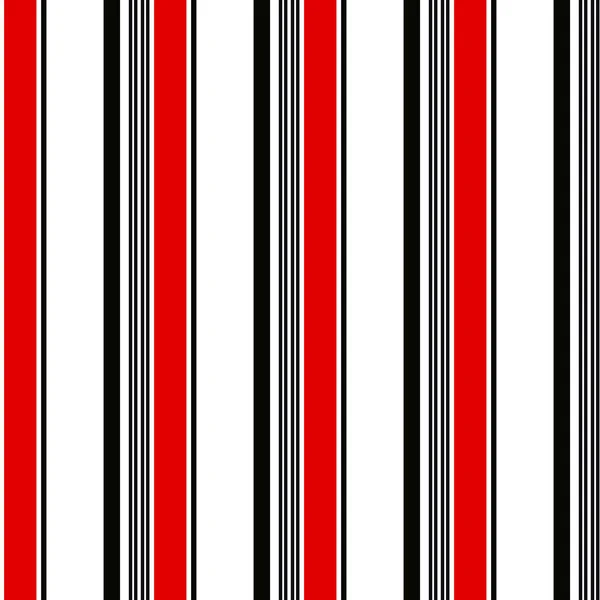 Patrón de franja retro con franja paralela de color rojo marino, blanco, negro y naranja. Raya de patrón vectorial fondo abstracto eps10 — Archivo Imágenes Vectoriales