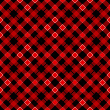 Siyah ve kırmızı ekose kareli İskoç seamless modeli. Doku tartan, ekose, masa örtüsü, elbise, gömlek, elbise, kağıt, yatak, battaniye ve diğer tekstil ürünleri.