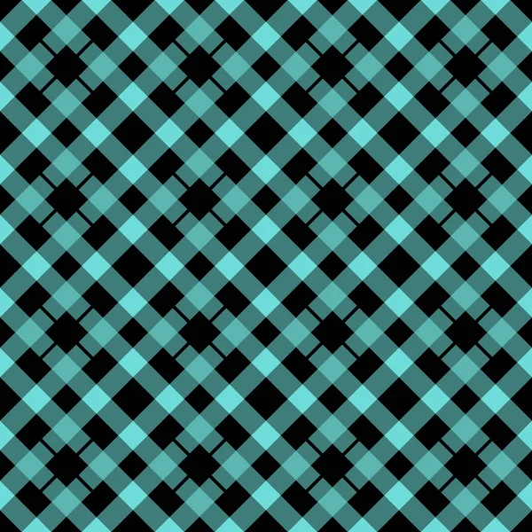 검정과 청색 등심 격자 무늬 완벽 한 패턴, 벡터 일러스트 eps 10 — 스톡 벡터
