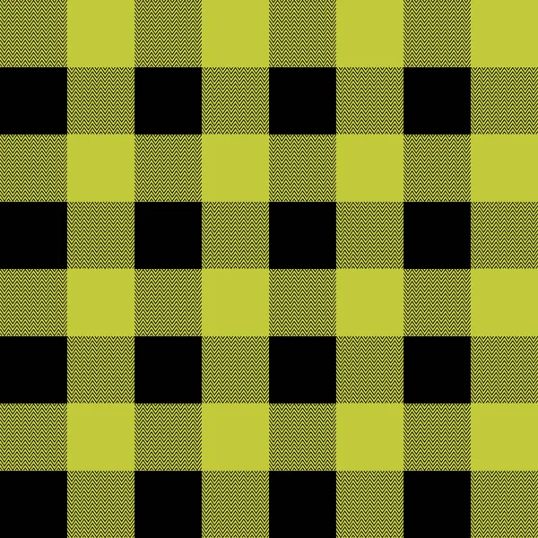 타탄 플라 디드. 검정 색과 노랑 색우리의 스코틀랜드식 패턴이다. 스코틀랜드 감옥. 스코틀랜드의 전통적 인 체크 레터이다. 물기없는 직물 질감. 벡터 일러스트 — 스톡 벡터