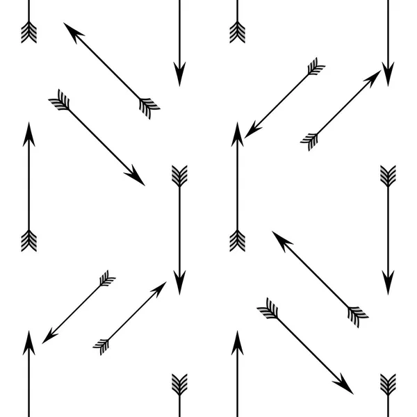 Setas cruzadas sem costura padrão. sobre um fundo branco eps10 —  Vetores de Stock