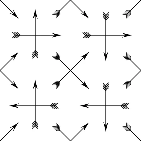 Gekruiste pijlen naadloos patroon. op een witte achtergrond eps10 — Stockvector