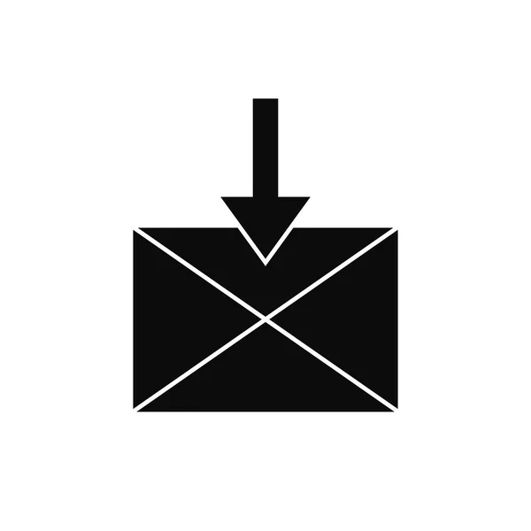 Значок вектора почты. Иконка электронной почты, иллюстрация конверта, сообщение — стоковый вектор