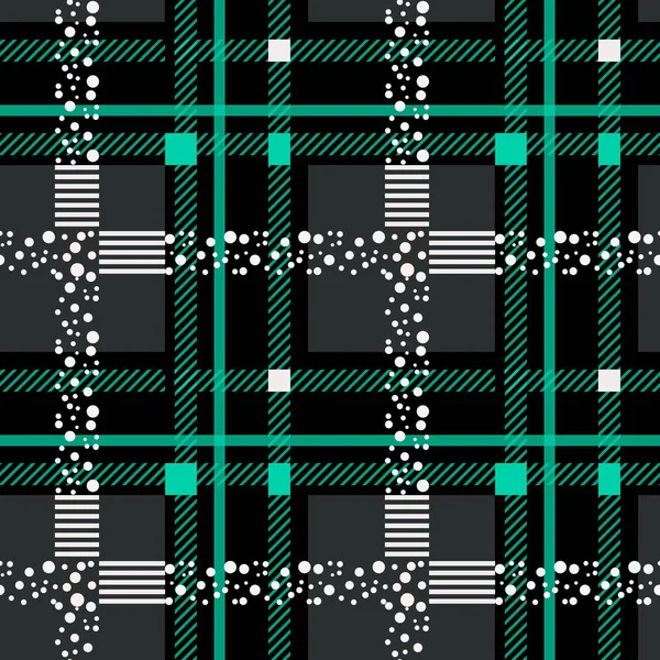 Tartan geruite Schotse naadloze patroon achtergrond. Zwarte en blauwe kleur wrap. Flanel shirt patronen. Trendy tegels vector illustratie voor Wallpapers. — Stockvector