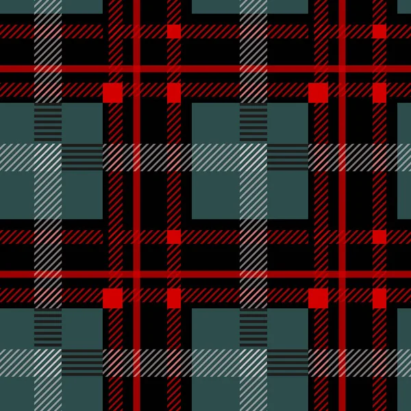 Fekete és piros kockás kockás skót varrat nélküli mintát. Textúra tartan, kockás, asztalterítő, ruhák, pólók, ruhák, papír, ágynemű, takaró és egyéb textiltermékek. EPS 10 — Stock Vector