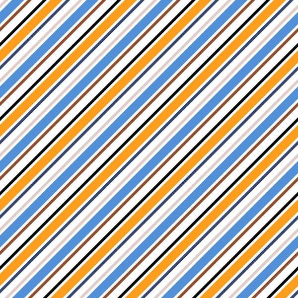 Patrón sin costura de rayas de Halloween - Diseño de rayas diagonales en blanco, naranja y negro — Archivo Imágenes Vectoriales