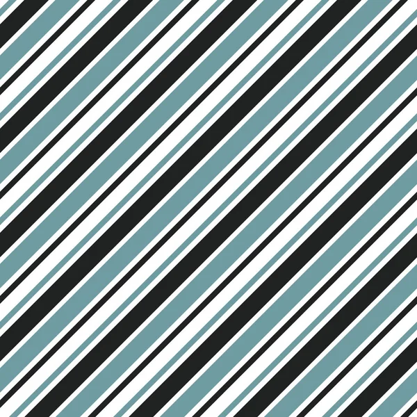 Patrón inconsútil de rayas con colores azul, blanco y negro rayas diagonales verticales. Vector — Vector de stock