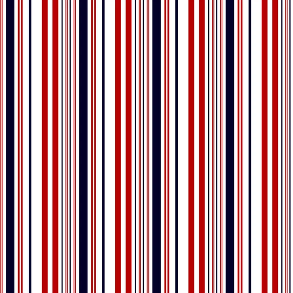 条纹图案与海军蓝色，红色和白色颜色垂直平行条纹。. — 图库矢量图片