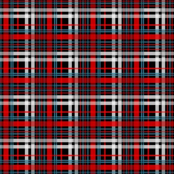 Siyah ve kırmızı ekose kareli İskoç seamless modeli. Doku tartan, ekose, masa örtüsü, elbise, gömlek, elbise, kağıt, yatak, battaniye ve diğer tekstil ürünleri. EPS 10 Stok Vektör