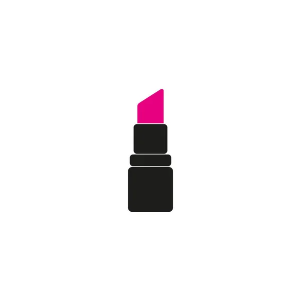 Lippenstift-Symbol im trendigen flachen Stil isoliert auf grauem Hintergrund. Schönheitssymbol für Ihr Webseiten-Design, Logo, App, Benutzeroberfläche. Vektorabbildung, EPS10. — Stockvektor