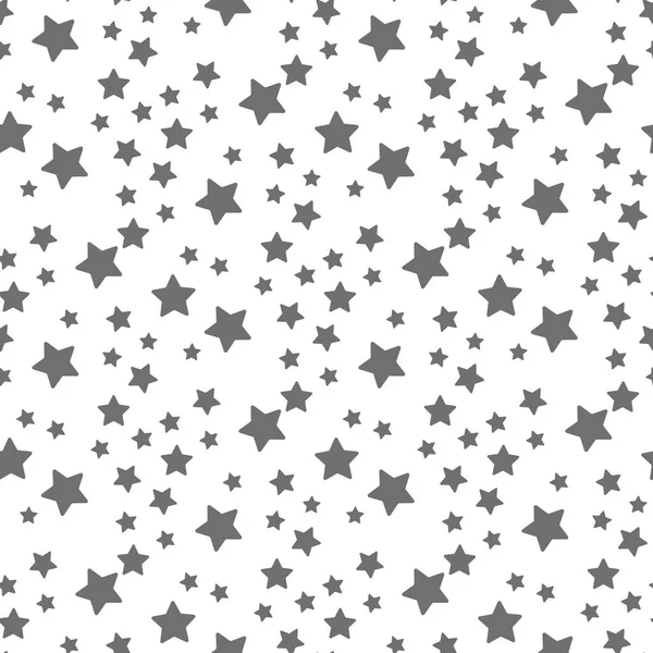 Estrelas sem costura padrão. A imagem vetorial. Céu estrelado da noite Ilustração De Stock