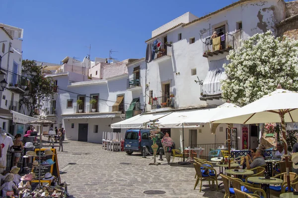 Ibiza Spagna Giugno 2017 Vista Delle Strade Della Città Vecchia — Foto Stock