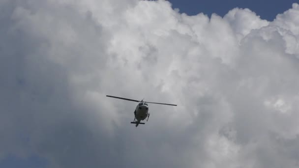 Polis Helikopter Uçuş Video — Stok video