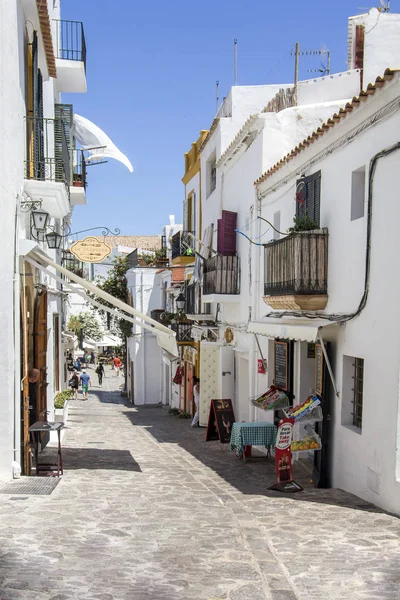 Ibiza Espanha Junho 2017 Vista Das Ruas Cidade Velha Ibiza — Fotografia de Stock