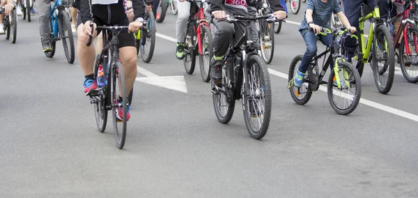 Radfahrergruppe Bei Radstraßenrennen — Stockfoto