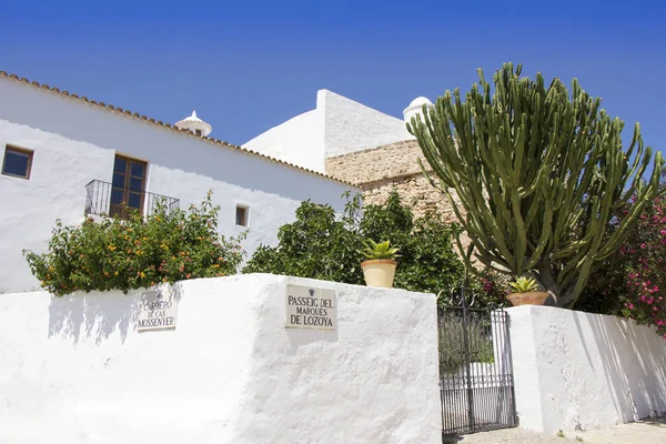 Church Santa Eularia Des Riu Ibiza Spai — стокове фото