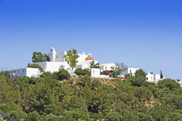 Die Kirche Der Santa Eularia Des Riu Ibiza Spai — Stockfoto