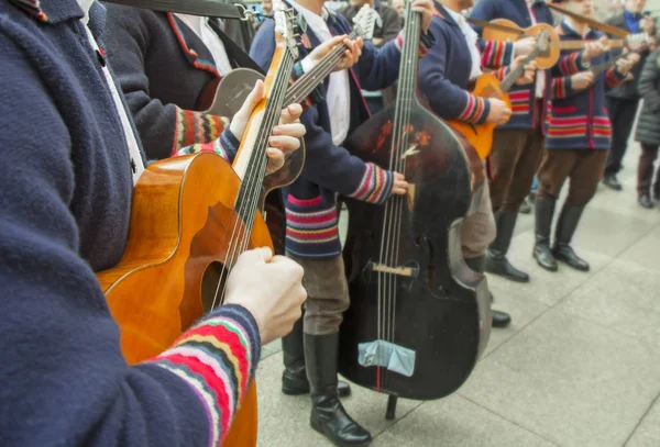 Musiciens Croates Costume Traditionnel Slave — Photo