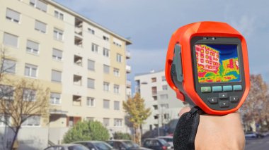 Isı kaybı dışında termal kamera kullanarak bina algılama