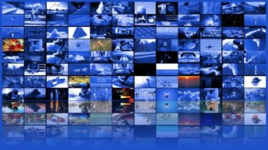 Televizyon Yapım Teknolojileri Konsepti Video Duvarı Arkaplanı, 4K video