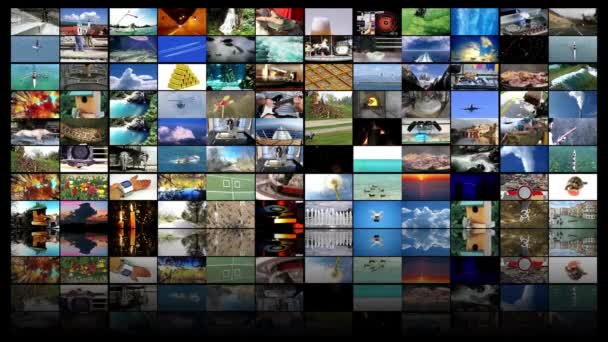 テレビ制作技術ビデオウォールの背景としての概念 4Kビデオ — ストック動画