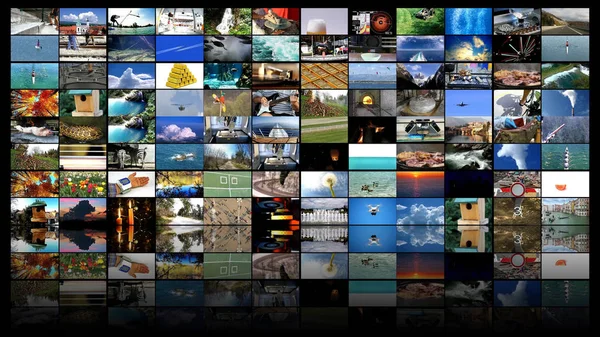 Big multimedia video wall widescreen Web streaming media TV