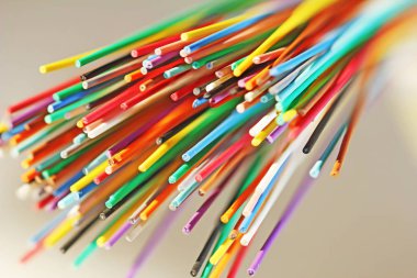 Fiber optik ağ kablosu yakın