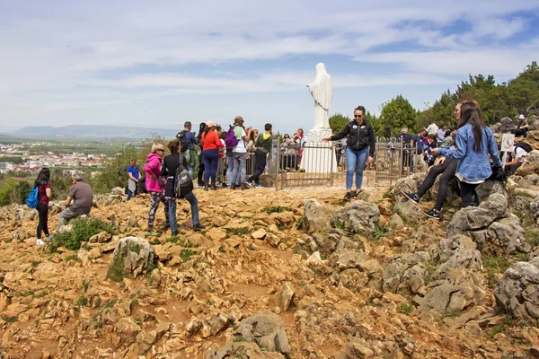 Apparition hill Podbrdo of the Virgin Mary in Medjugorje, Bosnia — Stock Photo, Image