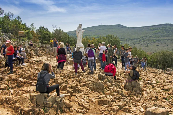 Vrch zjevení Podbrdo z Panny Marie v Medjugorje, Bosna — Stock fotografie