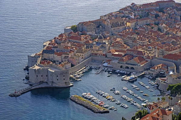 Aeria View Historous Old City Dubrovnik Croatia — стокове фото