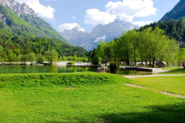 Slovenya, Kranjska Gora 'da Jasna Gölü
