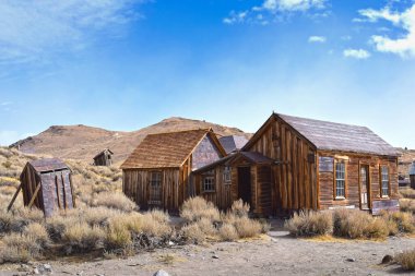 The ghost town of Bodie, California, is a landmark visited by people from all of the world. clipart