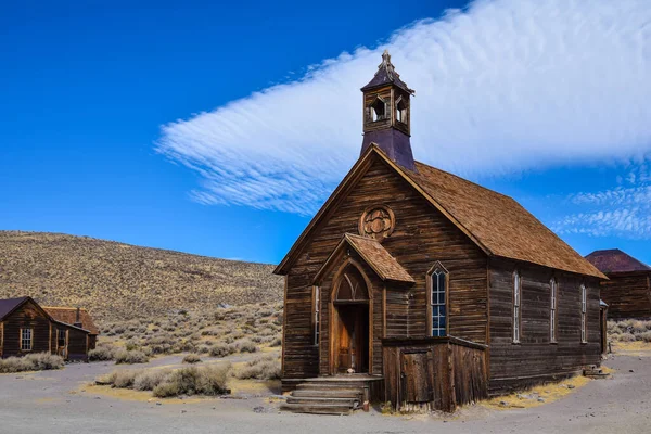 Spookstad Bodie Californië Een Bezienswaardigheid Die Bezocht Wordt Door Mensen Rechtenvrije Stockafbeeldingen