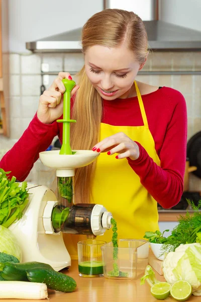 Getränke Gut Für Die Gesundheit Diät Frühstückskonzept Junge Frau Der — Stockfoto