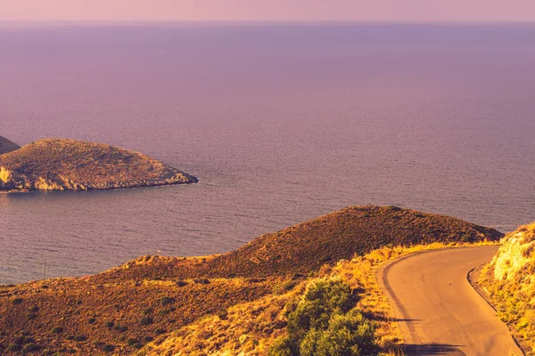 Södra Grekland Mani Halvön Havslandskapets Steniga Kust Peloponnesos — Stockfoto