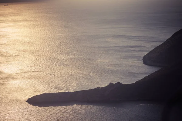 ギリシャ南部マニ半島 海の風景岩の海岸線 ペロポネソス半島 — ストック写真