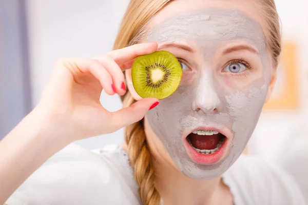 Pele Seca Facial Cuidados Com Corpo Tratamento Pele Casa Conceito — Fotografia de Stock