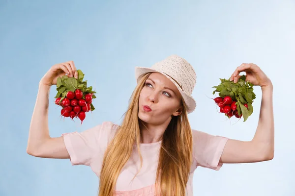 Feliz Joven Adolescente Alegre Lista Para Verano Con Traje Rosa — Foto de Stock