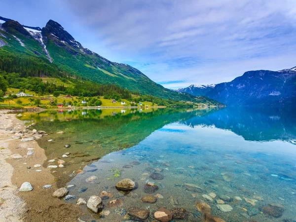 Turizm Tatili Seyahat Jostedalsbreen Ulusal Parkı Oppstryn Stryn Sogn Fjordane — Stok fotoğraf